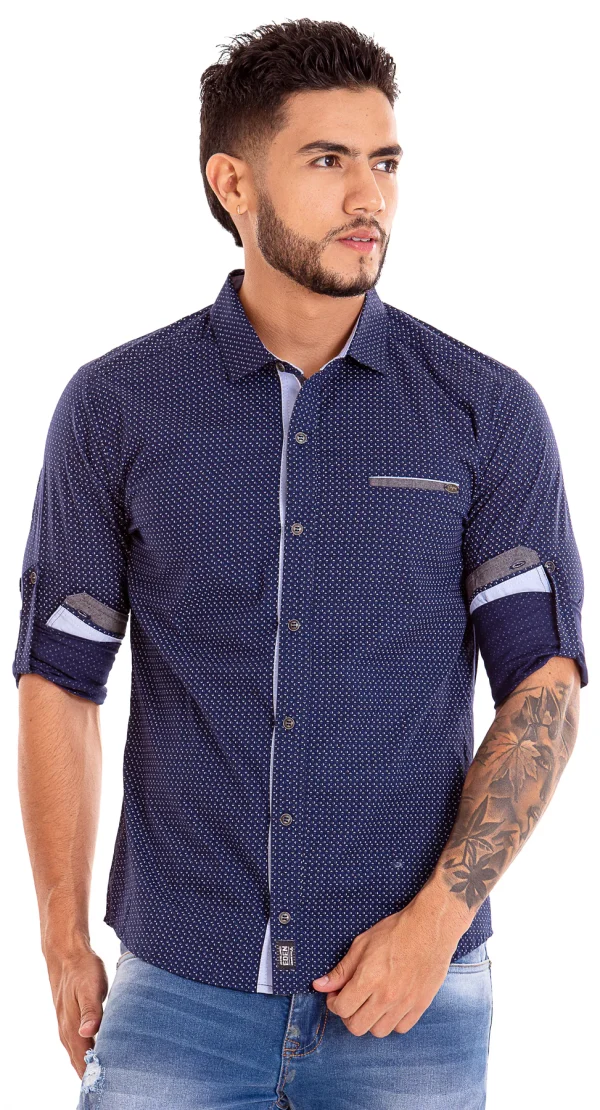 CAMISA DE HOMBRE MANGA LARGA OLIVEIRA - Imagen 3